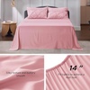 image:imageBedsure Oversized King Comforter Set Grey  Bed in a Bag Bedding Set 7 Pieces GentleSoft Pintuck Bed Set Gift for Family Pinch Pleat Grey Comforter with Sheets Pillowcases amp Shams27  Baby Pink