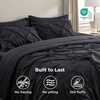 image:imageBedsure Oversized King Comforter Set Grey  Bed in a Bag Bedding Set 7 Pieces GentleSoft Pintuck Bed Set Gift for Family Pinch Pleat Grey Comforter with Sheets Pillowcases amp Shams11  Black