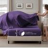 image:imageBedsure Oversized King Comforter Set Grey  Bed in a Bag Bedding Set 7 Pieces GentleSoft Pintuck Bed Set Gift for Family Pinch Pleat Grey Comforter with Sheets Pillowcases amp Shams23  Purple