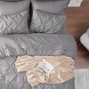 image:imageBedsure Oversized King Comforter Set Grey  Bed in a Bag Bedding Set 7 Pieces GentleSoft Pintuck Bed Set Gift for Family Pinch Pleat Grey Comforter with Sheets Pillowcases amp Shams01  Grey