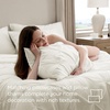 image:imageBedsure Oversized King Comforter Set Grey  Bed in a Bag Bedding Set 7 Pieces GentleSoft Pintuck Bed Set Gift for Family Pinch Pleat Grey Comforter with Sheets Pillowcases amp Shams19  Ivory