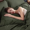 image:imageBedsure Oversized King Comforter Set Grey  Bed in a Bag Bedding Set 7 Pieces GentleSoft Pintuck Bed Set Gift for Family Pinch Pleat Grey Comforter with Sheets Pillowcases amp Shams02  Olive Green
