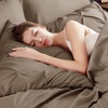 image:imageBedsure Oversized King Comforter Set Grey  Bed in a Bag Bedding Set 7 Pieces GentleSoft Pintuck Bed Set Gift for Family Pinch Pleat Grey Comforter with Sheets Pillowcases amp Shams21  Brown
