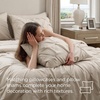 image:imageBedsure Oversized King Comforter Set Grey  Bed in a Bag Bedding Set 7 Pieces GentleSoft Pintuck Bed Set Gift for Family Pinch Pleat Grey Comforter with Sheets Pillowcases amp Shams09  Beige