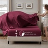 image:imageBedsure Oversized King Comforter Set Grey  Bed in a Bag Bedding Set 7 Pieces GentleSoft Pintuck Bed Set Gift for Family Pinch Pleat Grey Comforter with Sheets Pillowcases amp Shams10  Burgundy