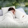 image:imageBedsure SleepEase Cooling Comforter King Size for Summer 3 Pieces Blue Seersucker Cooling Comforters for Hot Sleepers DoubleSided Cool Tech Bedding Set with 1 Breathable Comforter 2 Pillowcases01  Cloud White