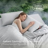 image:imageBedsure SleepEase Cooling Comforter King Size for Summer 3 Pieces Blue Seersucker Cooling Comforters for Hot Sleepers DoubleSided Cool Tech Bedding Set with 1 Breathable Comforter 2 Pillowcases01  Pebble Gray