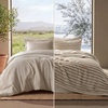 image:imageBedsure Gentlesoft 2in1 Oversized King Comforter Set and Detachable Fluffy Blanket Beige Bedding Set for All Season Use Detachable Design for Space Saving Includes 2 Pillow Shams 2 Pillowcases01  Beige
