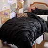image:imageBedsure Oversized King Comforter Set Grey  Bed in a Bag Bedding Set 7 Pieces GentleSoft Pintuck Bed Set Gift for Family Pinch Pleat Grey Comforter with Sheets Pillowcases amp Shams11  Black