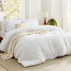 image:imageBedsure Beige Bed Set Queen Size Soft Bed in a Bag 7 Pieces Alternative Comforter Set for All Seasons Breathable Marshmallow Prewashed Bedding Set with Comforters Sheets Pillowcases amp ShamsWhite