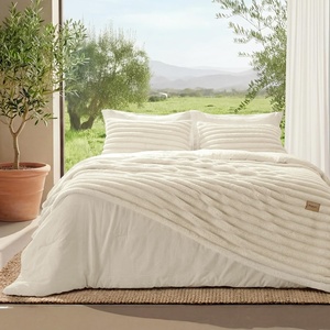 image:imageBedsure Gentlesoft 2in1 Oversized King Comforter Set and Detachable Fluffy Blanket Beige Bedding Set for All Season Use Detachable Design for Space Saving Includes 2 Pillow Shams 2 Pillowcases02  Cream White