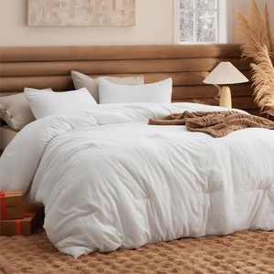 image:imageBedsure King Comforter Set Dark Green Soft Prewashed Bedding for All Seasons 3 Pieces GentleSoft Bed Set 1 Lightweight Comforter 104x90 and 2 Pillowcases 20x3602  White