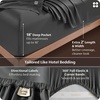 image:imageBedsure 100 Giza CEA Certified Egyptian Cotton Sheets  18 Deep Pocket King Size Hotel Sheets with 4 Corner Straps PureWoven AllSeason Breathable Comfort Softens After Wash Thick amp Sturdy Grey