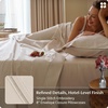 image:imageBedsure 100 Giza CEA Certified Egyptian Cotton Sheets  18 Deep Pocket King Size with 4 Corner Straps PureWoven AllSeason Breathable Comfort Softens After Wash Thick amp SturdyOlive GreenBeige
