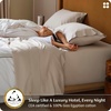 image:imageBedsure 100 Giza CEA Certified Egyptian Cotton Sheets  18 Deep Pocket King Size with 4 Corner Straps PureWoven AllSeason Breathable Comfort Softens After Wash Thick amp SturdyOlive GreenBeige