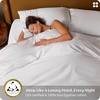 image:imageBedsure 100 Giza CEA Certified Egyptian Cotton Sheets  18 Deep Pocket King Size with 4 Corner Straps PureWoven AllSeason Breathable Comfort Softens After Wash Thick amp SturdyOlive GreenWhite