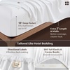 image:imageBedsure 100 Giza CEA Certified Egyptian Cotton Sheets  18 Deep Pocket King Size with 4 Corner Straps PureWoven AllSeason Breathable Comfort Softens After Wash Thick amp SturdyOlive GreenWhite