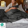 image:imageBedsure 100 Giza CEA Certified Egyptian Cotton Sheets  18 Deep Pocket King Size with 4 Corner Straps PureWoven AllSeason Breathable Comfort Softens After Wash Thick amp SturdyOlive GreenGrey