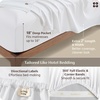 image:imageBedsure 100 Giza CEA Certified Egyptian Cotton Sheets  18 Deep Pocket King Size with 4 Corner Straps PureWoven AllSeason Breathable Comfort Softens After Wash Thick amp SturdyOlive GreenWhite