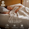 image:imageBedsure 100 Giza CEA Certified Egyptian Cotton Sheets  18 Deep Pocket King Size with 4 Corner Straps PureWoven AllSeason Breathable Comfort Softens After Wash Thick amp SturdyOlive GreenBeige