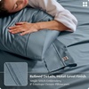 image:imageBedsure 100 Giza CEA Certified Egyptian Cotton Sheets  18 Deep Pocket Queen Size with 4 Corner Straps PureWoven AllSeason Breathable Comfort Softens After Wash Thick amp Sturdy Dusty Blue