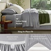 image:imageBedsure 100 Organically Grown Bamboo Viscose California King Sheet Sets  Cooling Bedsheet for Hot Sleepers  Luxury Silky Soft PureWoven  18 Deep Pocket with Corner Straps  OekoTex Light Brown06  Grey