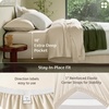 image:imageBedsure 100 Organically Grown Bamboo Viscose California King Sheet Sets  Cooling Bedsheet for Hot Sleepers  Luxury Silky Soft PureWoven  18 Deep Pocket with Corner Straps  OekoTex Light Brown02  Beige