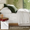 image:imageBedsure 100 Organically Grown Bamboo Viscose California King Sheet Sets  Cooling Bedsheet for Hot Sleepers  Luxury Silky Soft PureWoven  18 Deep Pocket with Corner Straps  OekoTex Light Brown01  White