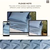 image:imageBedsure 100 Organically Grown Bamboo Viscose California King Sheet Sets  Cooling Bedsheet for Hot Sleepers  Luxury Silky Soft PureWoven  18 Deep Pocket with Corner Straps  OekoTex Light Brown04  Mineral Blue