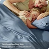 image:imageBedsure 100 Organically Grown Bamboo Viscose California King Sheet Sets  Cooling Bedsheet for Hot Sleepers  Luxury Silky Soft PureWoven  18 Deep Pocket with Corner Straps  OekoTex Light Brown04  Mineral Blue