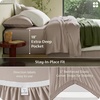 image:imageBedsure 100 Organically Grown Bamboo Viscose California King Sheet Sets  Cooling Bedsheet for Hot Sleepers  Luxury Silky Soft PureWoven  18 Deep Pocket with Corner Straps  OekoTex Light Brown03  Light Brown
