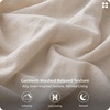 image:imageBedsure 100 Washed Cotton Percale Sheets King Size  Linen Like Textured 6Piece Bedsheet Set with 18 Deep Pocket Breathable amp PureWoven Soft Comfy Linen Beige King01  Linen Beige