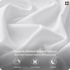 image:imageBedsure 100 Washed Cotton Percale Sheets King Size  Linen Like Textured 6Piece Bedsheet Set with 18 Deep Pocket Breathable amp PureWoven Soft Comfy Linen Beige King02  Pure White