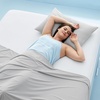 image:imageBedsure Cooling Fitted Sheet Queen Size for Hot Sleeper Queen Fitted Sheet Only with 360 Elastic Corner Straps QMax 04 Temperature Regulation Bedding for Night Sweats Up to 16 Deep Grey02  White