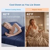 image:imageBedsure Cooling Sheets for Hot Sleepers Silver Infused Bed Sheets QMaxgt046 Luxury Soft amp Silky Smooth King Size Sheets Set Deep Pocket Up to 16 Inches 4 Pieces LinenNavy