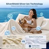 image:imageBedsure Cooling Sheets for Hot Sleepers Silver Infused Bed Sheets QMaxgt046 Luxury Soft amp Silky Smooth King Size Sheets Set Deep Pocket Up to 16 Inches 4 Pieces LinenLinen