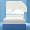 image:imageBedsure Cooling Sheets for Hot Sleepers Silver Infused Bed Sheets QMaxgt046 Luxury Soft amp Silky Smooth King Size Sheets Set Deep Pocket Up to 16 Inches 4 Pieces LinenWhite