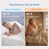 image:imageBedsure Cooling Sheets for Hot Sleepers Silver Infused Bed Sheets QMaxgt046 Luxury Soft amp Silky Smooth King Size Sheets Set Deep Pocket Up to 16 Inches 4 Pieces LinenWhite