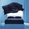 image:imageBedsure Cooling Sheets for Hot Sleepers Silver Infused Bed Sheets QMaxgt046 Luxury Soft amp Silky Smooth King Size Sheets Set Deep Pocket Up to 16 Inches 4 Pieces LinenNavy
