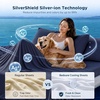 image:imageBedsure Cooling Sheets for Hot Sleepers Silver Infused Bed Sheets QMaxgt046 Luxury Soft amp Silky Smooth King Size Sheets Set Deep Pocket Up to 16 Inches 4 Pieces LinenNavy