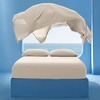 image:imageBedsure Cooling Sheets for Hot Sleepers Silver Infused Bed Sheets QMaxgt046 Luxury Soft amp Silky Smooth King Size Sheets Set Deep Pocket Up to 16 Inches 4 Pieces LinenLinen