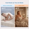 image:imageBedsure Cooling Sheets for Hot Sleepers Silver Infused Bed Sheets QMaxgt046 Luxury Soft amp Silky Smooth King Size Sheets Set Deep Pocket Up to 16 Inches 4 Pieces LinenLinen