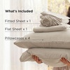 image:imageBedsure Deep Pocket Twin Sheets  4 Piece Prewashed UltraSoft Twin Sheets Set Fits Mattresses Up to 18 Inches Thick Breathable amp Secure Fit Hotel Luxury Bedding LinenLinen