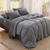 image:imageBedsure Deep Pocket Twin Sheets  4 Piece Prewashed UltraSoft Twin Sheets Set Fits Mattresses Up to 18 Inches Thick Breathable amp Secure Fit Hotel Luxury Bedding LinenGrey