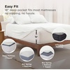 image:imageBedsure Deep Pocket Twin Sheets  4 Piece Prewashed UltraSoft Twin Sheets Set Fits Mattresses Up to 18 Inches Thick Breathable amp Secure Fit Hotel Luxury Bedding LinenWhite