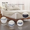 image:imageBedsure Deep Pocket Twin Sheets  4 Piece Prewashed UltraSoft Twin Sheets Set Fits Mattresses Up to 18 Inches Thick Breathable amp Secure Fit Hotel Luxury Bedding LinenLinen