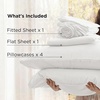 image:imageBedsure Deep Pocket Twin Sheets  4 Piece Prewashed UltraSoft Twin Sheets Set Fits Mattresses Up to 18 Inches Thick Breathable amp Secure Fit Hotel Luxury Bedding LinenWhite