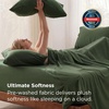 image:imageBedsure Deep Pocket Twin Sheets  4 Piece Prewashed UltraSoft Twin Sheets Set Fits Mattresses Up to 18 Inches Thick Breathable amp Secure Fit Hotel Luxury Bedding LinenOlive Green