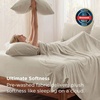 image:imageBedsure Deep Pocket Twin Sheets  4 Piece Prewashed UltraSoft Twin Sheets Set Fits Mattresses Up to 18 Inches Thick Breathable amp Secure Fit Hotel Luxury Bedding LinenLinen