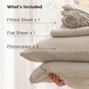 image:imageBedsure Deep Pocket Twin Sheets  4 Piece Prewashed UltraSoft Twin Sheets Set Fits Mattresses Up to 18 Inches Thick Breathable amp Secure Fit Hotel Luxury Bedding LinenLinen